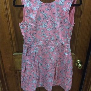 Pink floral dress with pockets